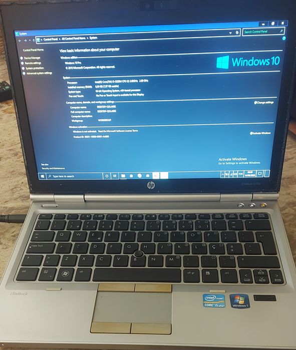 HP EliteBook 8470p (i5 / 8GB RAM / Windows 10 Pro)
