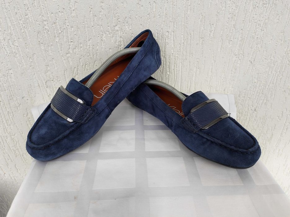 Брендовие замшевие мокасини  Calvin Klein р.39