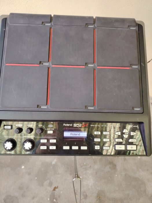 Roland SPD-SX com case + tripé