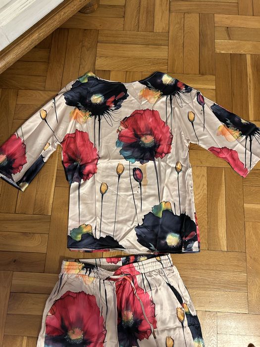 Komplet satynowy nowy