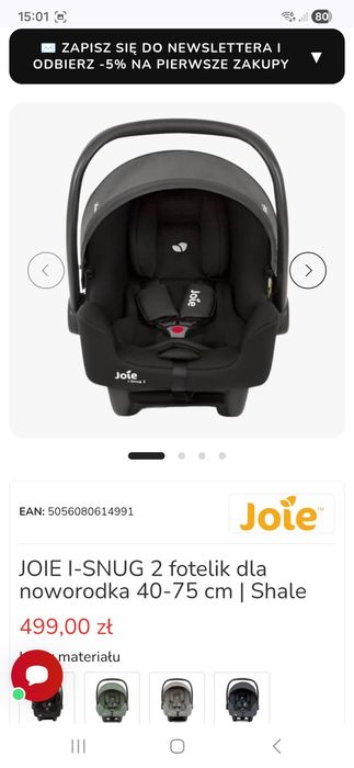 Nosidełko JOIE I-SNUG