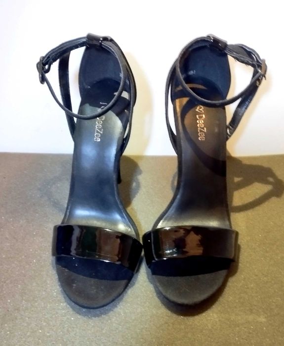 Sandały szpilki DeeZee, czarne  r. 35