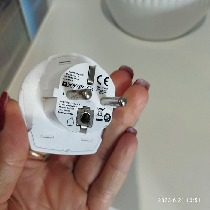 Adaptador europeu reino unido