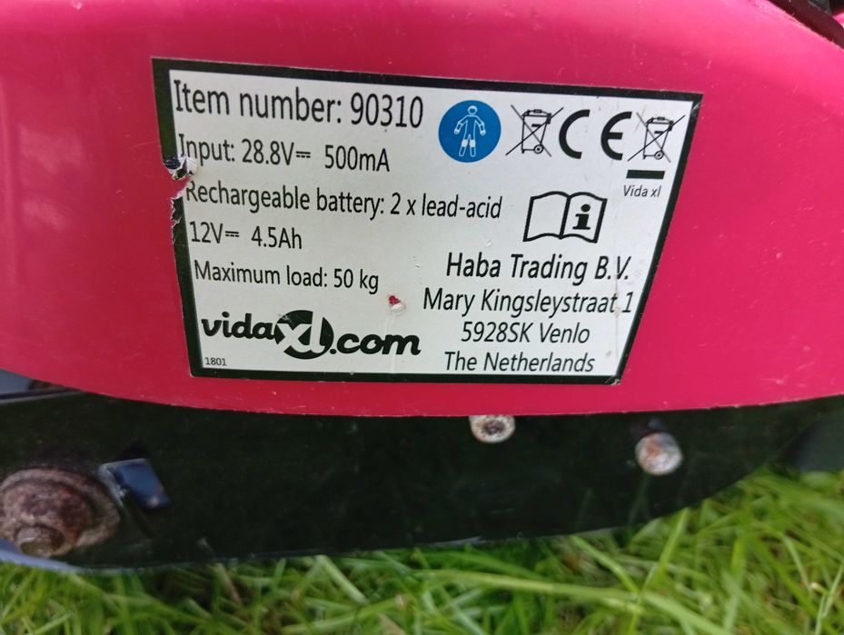 Mała hulajnoga elektryczna 24V 120 Wat, dla dziecka.