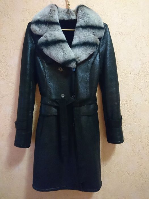 Дубленка D`ENVER (Турция) эксклюзив ягненок+шиншилла!