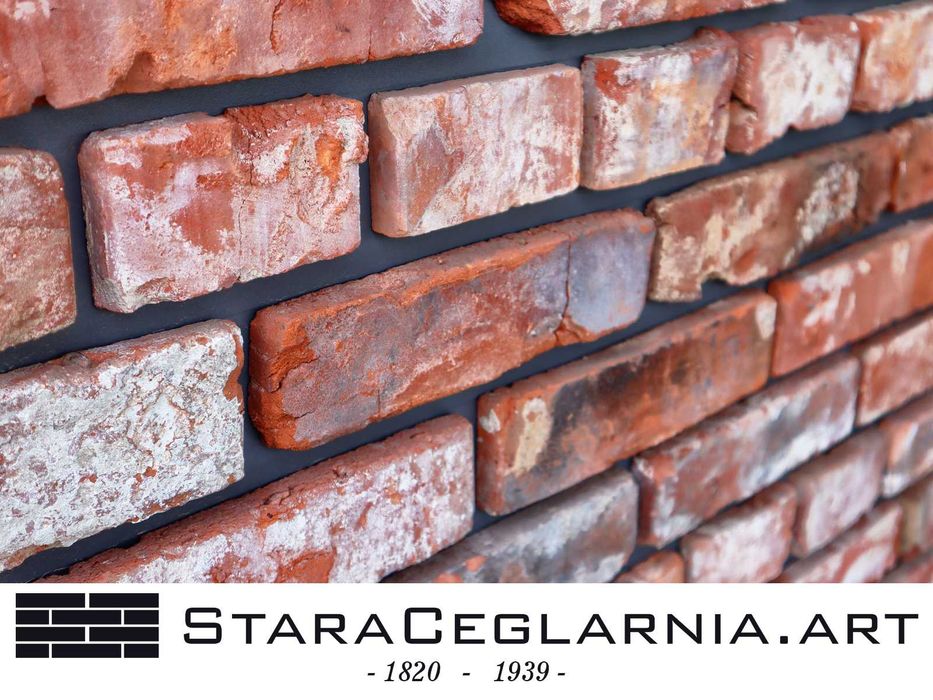 stara cegła cięta, płytki ceglane, lico PREMIUM, loft