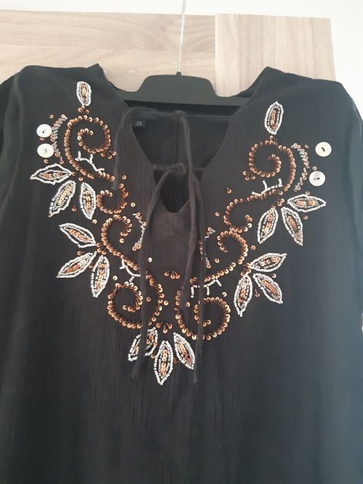Sukienka czarna mexx w stylu boho