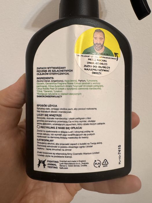Lush Plum Rain spray do ciała