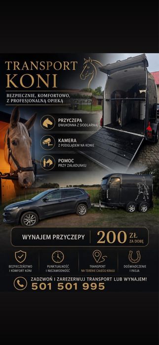 Transport koni 24/7 . Zapraszamy do kontaktu