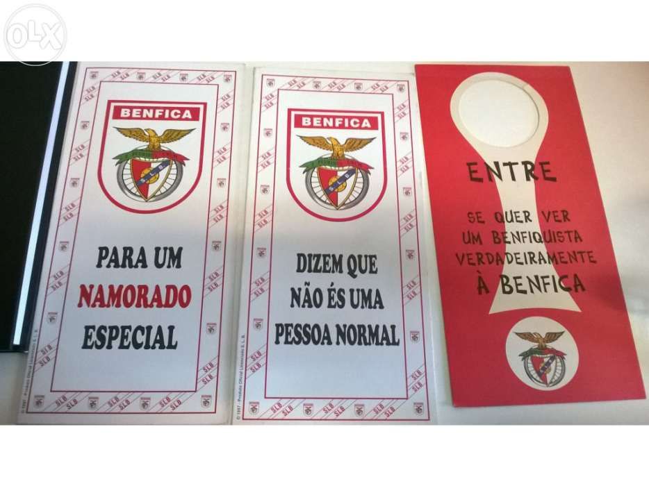 Varios objetos do sport lisboa e benfica