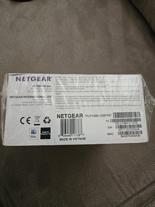 Powerline адаптери NETGEAR PLP1000 (CPL1000) Gigabit 1000 Мбіт/с | Комплект