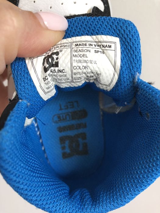 Buty za kostkę unisex trampki DC, wsuwane - S6 rozmiar 22