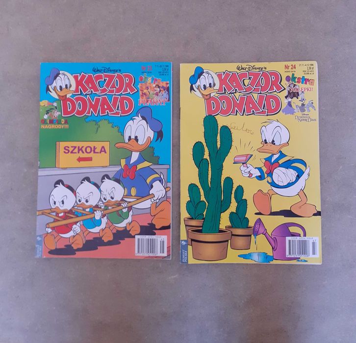 Kaczor Donald 18 numerów rocznik 1996 komiksy kolekcjonerskie '90s