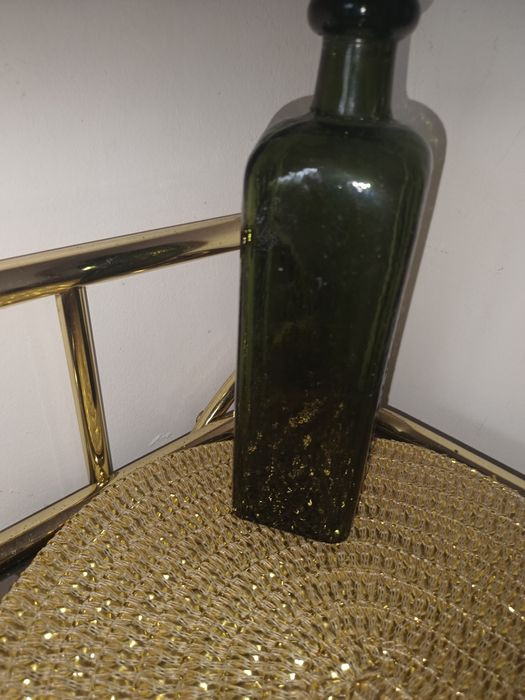 Bardzo stara butelka szklana unikatowa Ferromanganin
