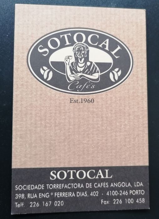 Conjunto de 4 calendários de bolso dos Cafés Sotocal