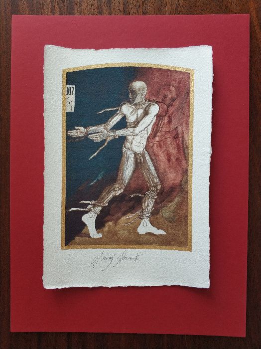 Andrzej STRUMIŁŁO - ORYGINALNY PODPIS - Duża inkografia - Psalmy