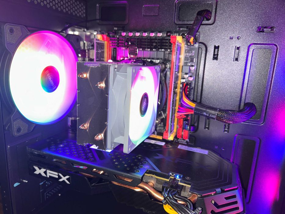 Бесплатная доставка! Игровой ПК E5-2650v2/32GB/RX 580 8GB/SSD 256GB