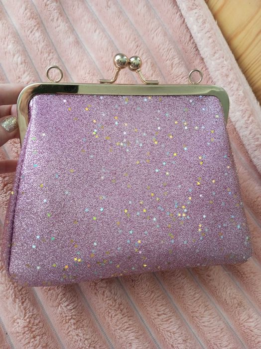 Сумочка рожева з глітером