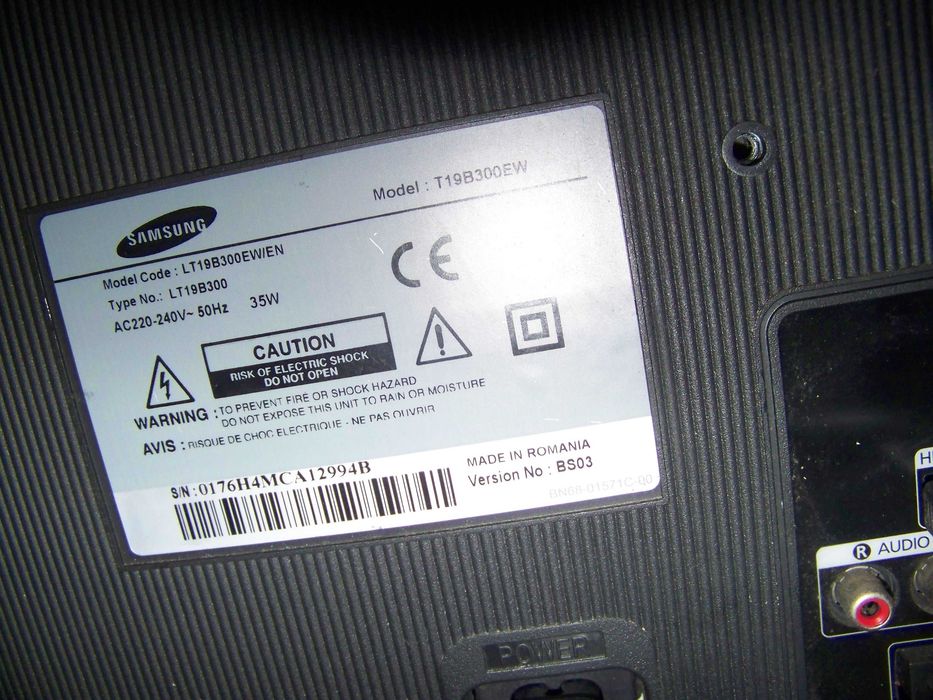 televisão SAMSUNG 19 polegadas com HDMI, Scart e VGA
