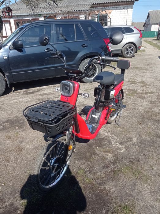 Електроскутер 20" Alfa 700W, 48V/20A велоскутер аккумуляторний, світло