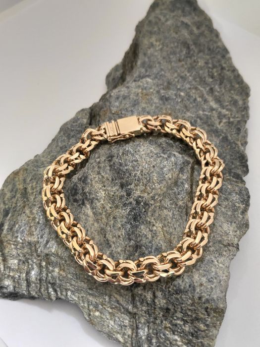 Złota bransoletka splot GALIBARDI 585 Nowa