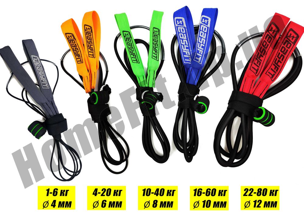 Гумові петлі-еспандер EasyFit 1-80кг/гумка підтягувань, фітнесу