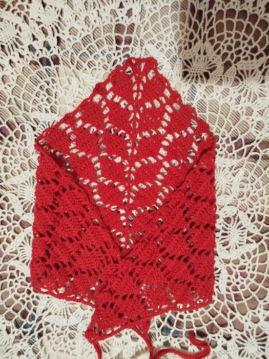 Косынка на голову вязаная