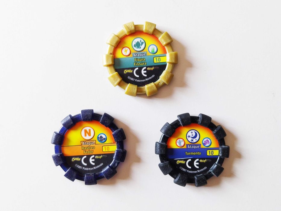 3 tazos POKEMON BOINX | Cheetos / Chipicao lote ou venda avulso