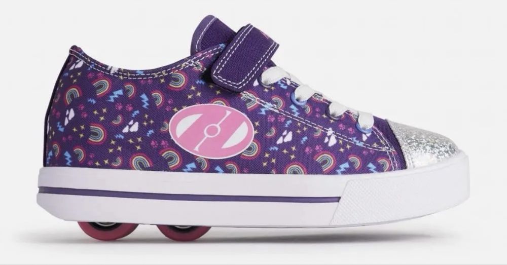 Butorolki ‼️ Heelys X2 Snazzy | Purple Rainbow EU 33 / 20cm • Dziecko • Rolki • Wrotki •