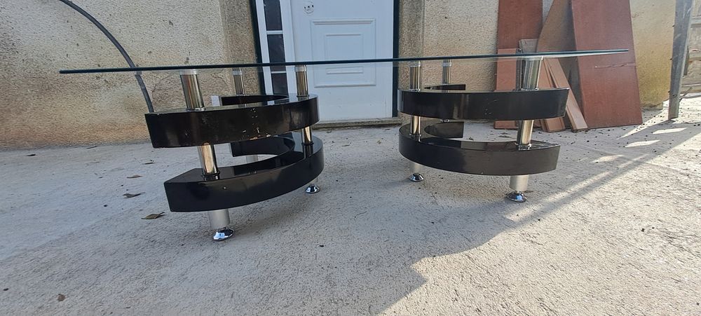Mesas de centro com tampo de vidro