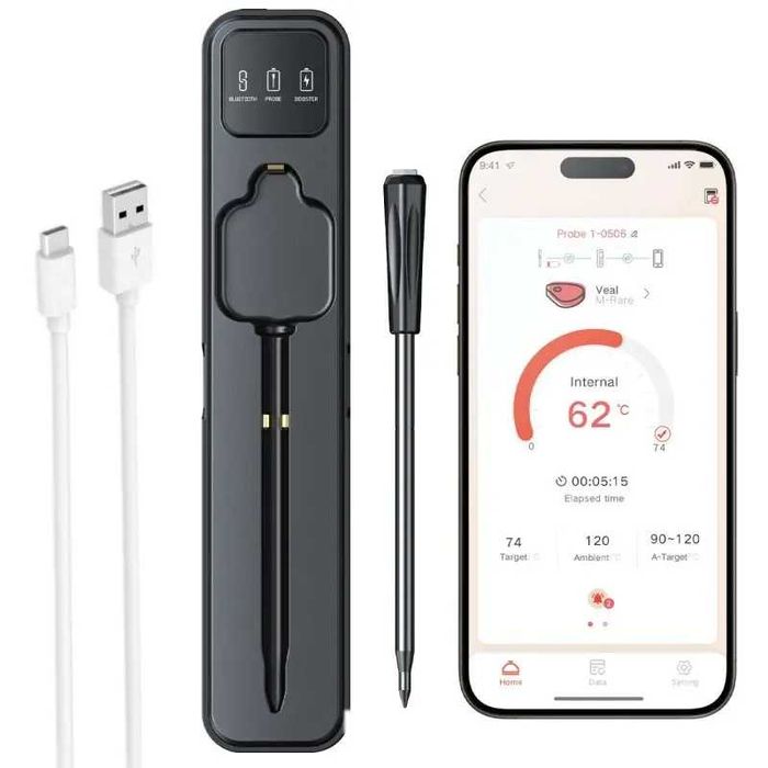 Inskam termometr do mięsa bezprzewodowy Bluetooth -20 +300