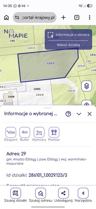 Dzialka w Dąbrowie