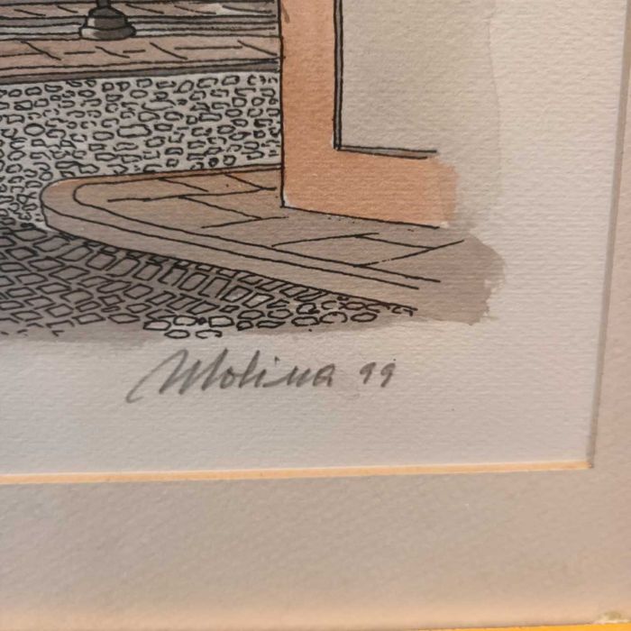 Quadro Molina "bico de pena lavado"