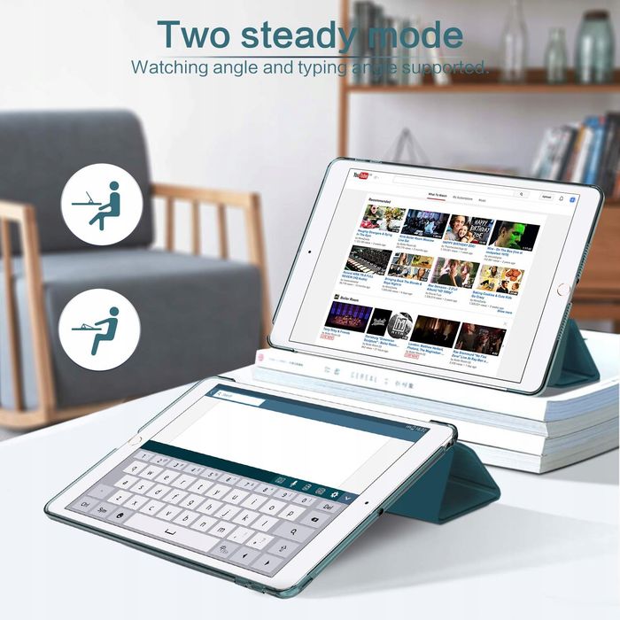 outlet easyacc etui do ipad air 2 ultra cienkie półprzezroczyste niebieskie