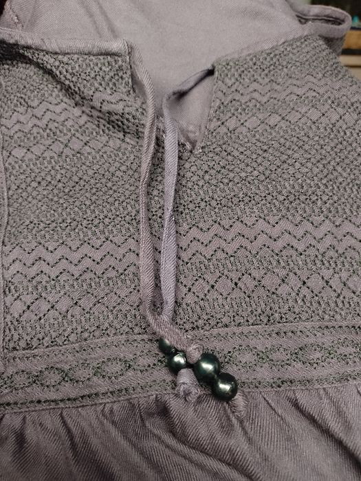 Fioletowa tunika Bon'a Parte Boho etno hippie orient bohema