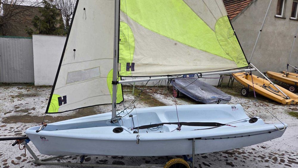 Łódź żaglowa żaglówka RS Feva + wózek slipowy