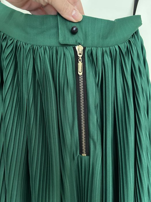 Спідниця пліссе зелена