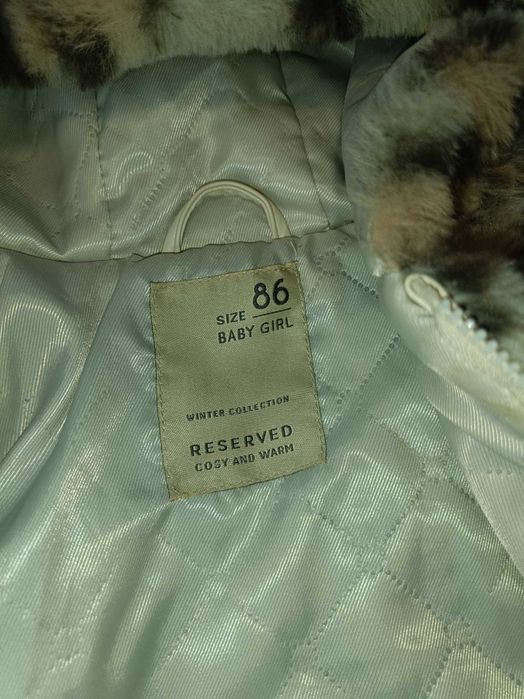Płaszczyk futerko Reserved 86 jak nowe