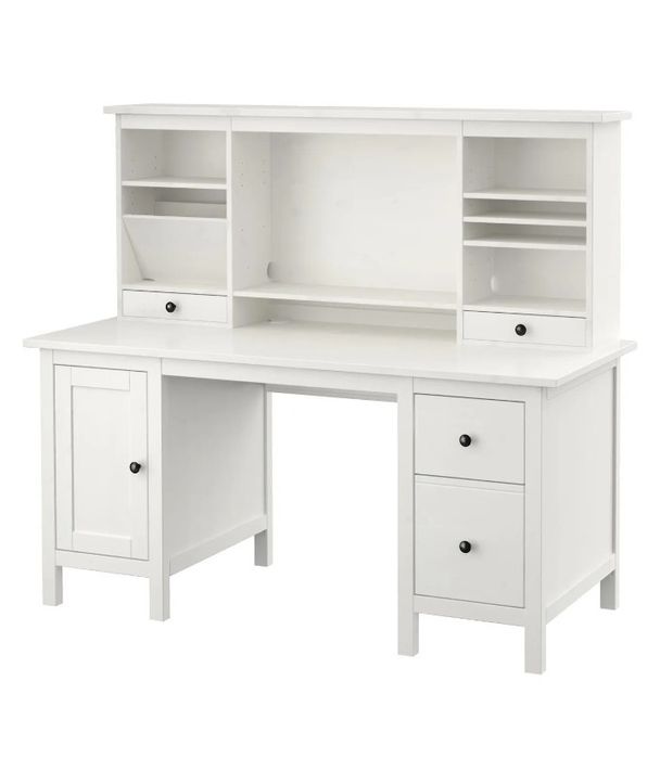 Biurko IKEA Hemnes biała bejca