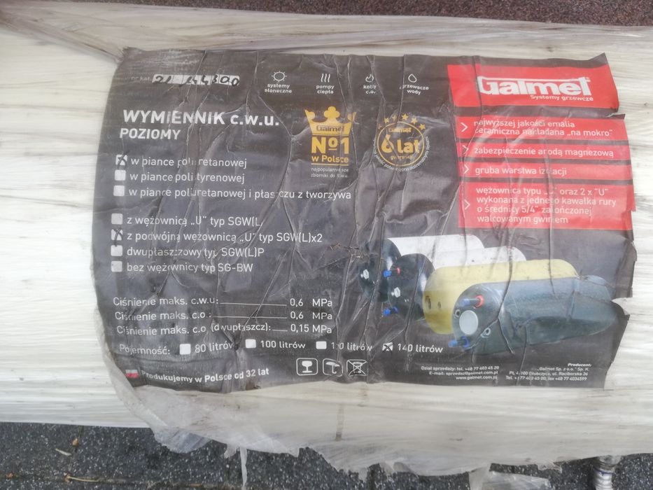 Wymiennik cwu galmet 140l