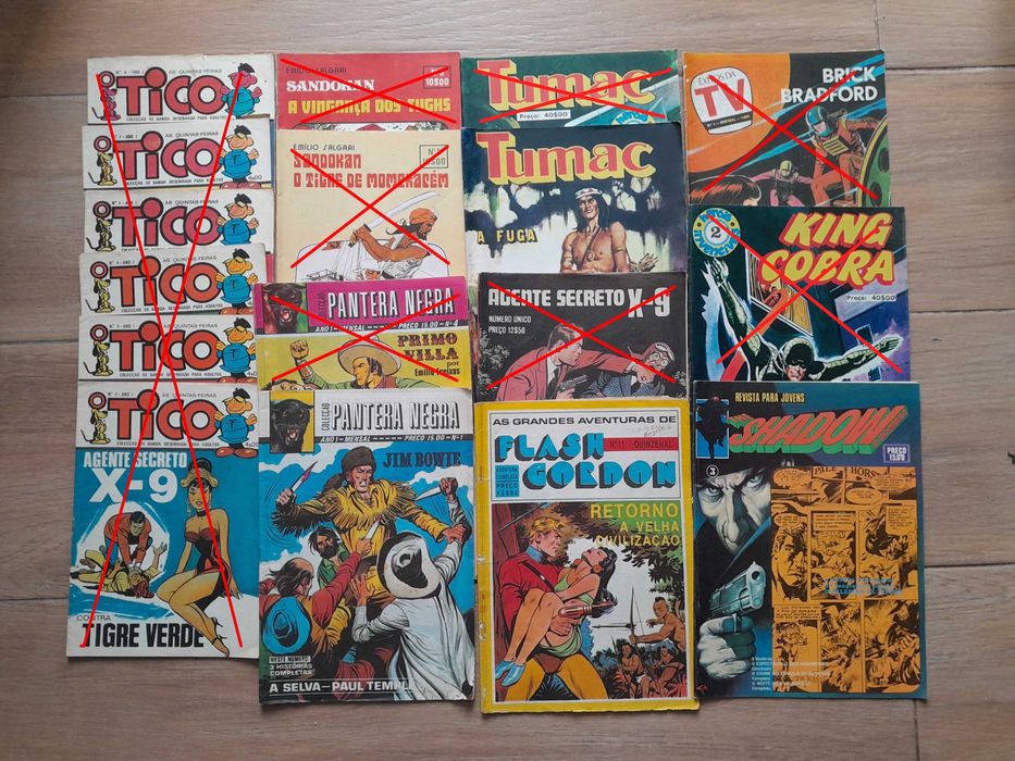 Revistas antigas de Banda Desenhada