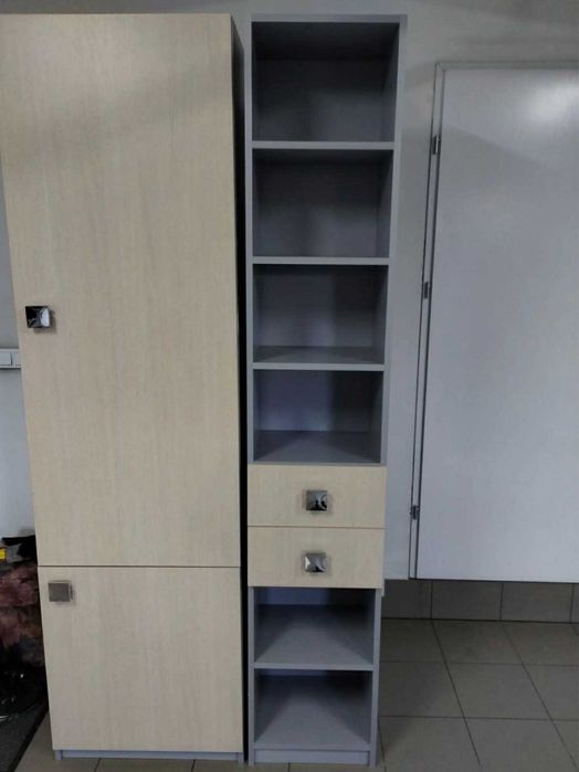 Szara szafa robiona z płyty na zamówienie