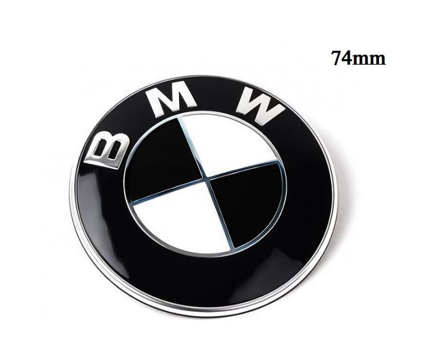 Znaczek Emblemat Logo BMW 74mm Na Klapę Bagażnika Tył E46 E90 E90 LCI F22 F23 F30 F31 F32 F33 F36 F45 F46 M2 M3 M4 Seria 2 3 4 Coupe Sedan Gran Coupe