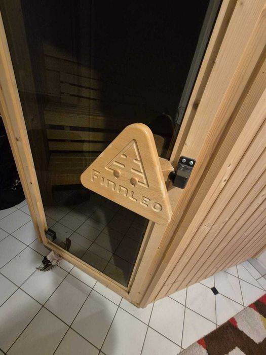Sauna narożna Finnleo fińska sucha drewniana GRUBE ŚCIANY + piec 6kW