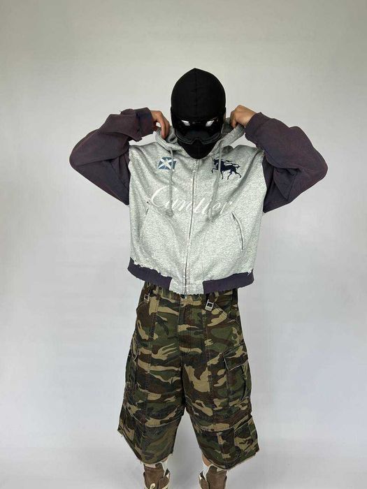 Project GRAILZ G/R gr кофта zip up худи серая зипка худі сіра зіп M S