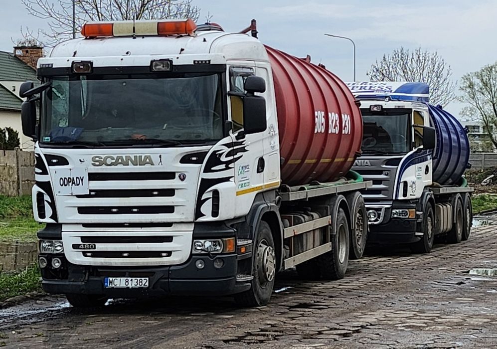Wywóz nieczystości płynnych, szamba, udrażnianie rur, wuko