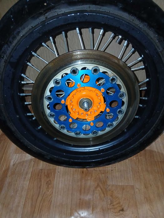 Conjunto rodas supermotard mais pinça e bomba travão