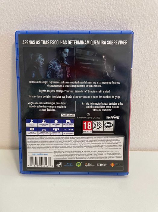 Jogo Until Dawn PS4