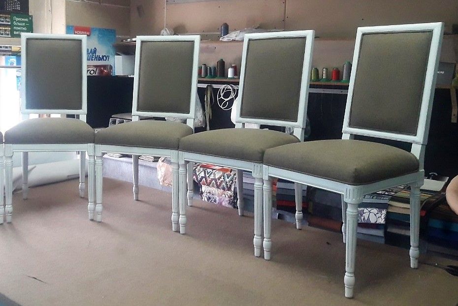 Перетяжка, реставрация, замена обивки, ремонт СТУЛЬЕВ, СИДУШЕК, КРЕСЕЛ