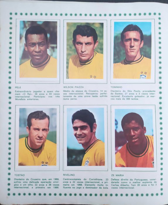 Caderneta Ases do IX Mundial México 1970